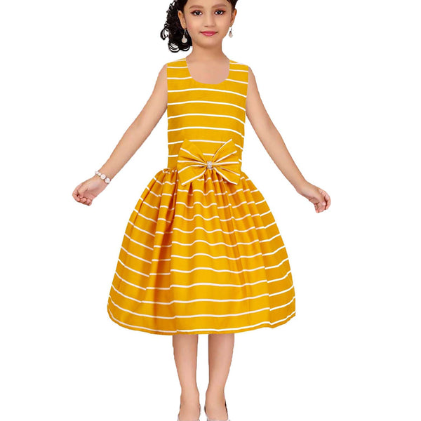 Asmaani Kids Party Wear Stylish Dresses, Perfect for Parties, Functions & Vacations - Yellow