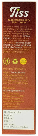 Thumbnail for Alfa omega Tiss Immunity Booster Immu-Cee Throat Care Spray