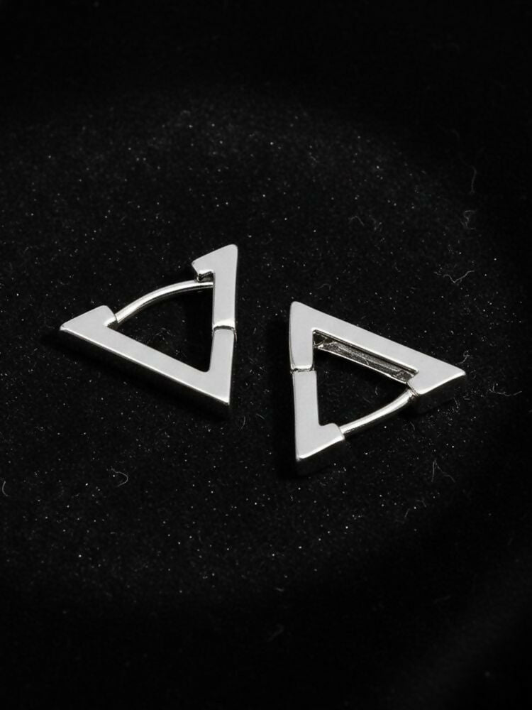 NVR Men's Multicolour Geomatric Shaped Stud Earrings - Distacart