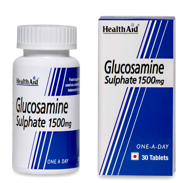 HealthAid Glucosamine Sulphate 2KCI 1500 mg Tablets - Distacart