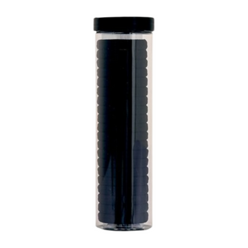 Bronson Professional Hair Rubber Bands Ponytail Holder with Storage Box - Black - Dista
