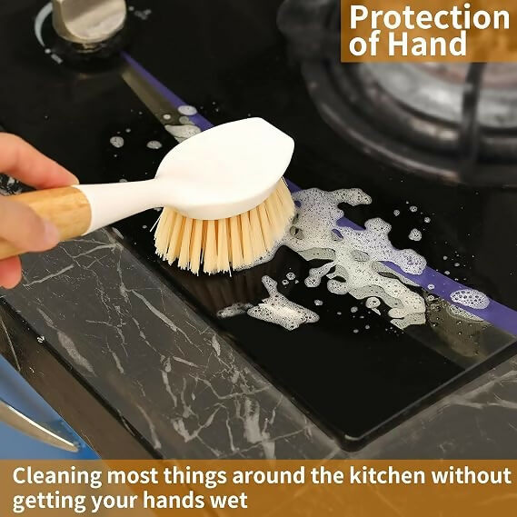 Not Available Bamboo Handle Dish Brush - Dista