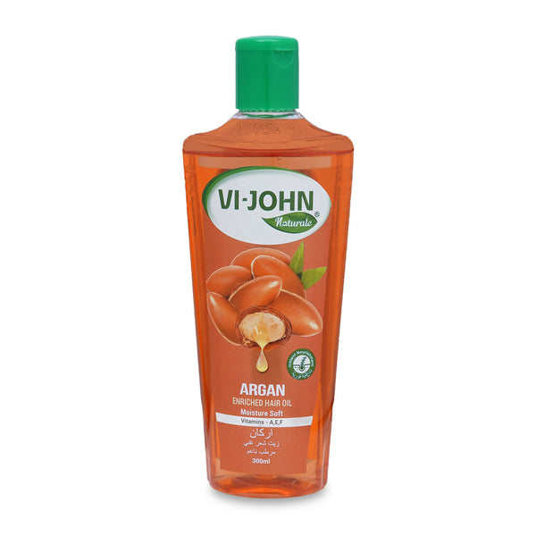 VI-JOHN Naturale Argan Enriched Hair Oil Moisture & Soft with Vitamin A.E & F
