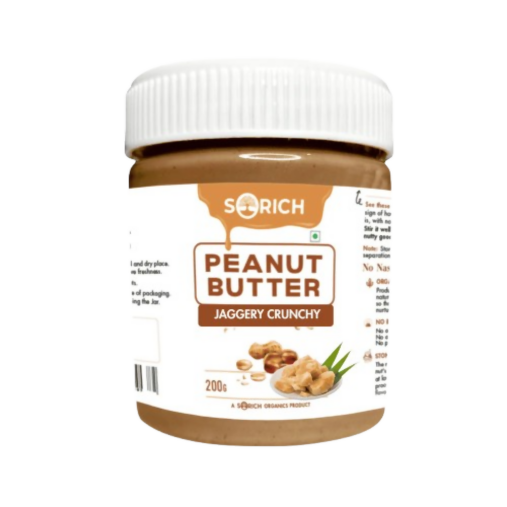 Sorich Organics Peanut Butter Jaggery Crunchy - Distacart