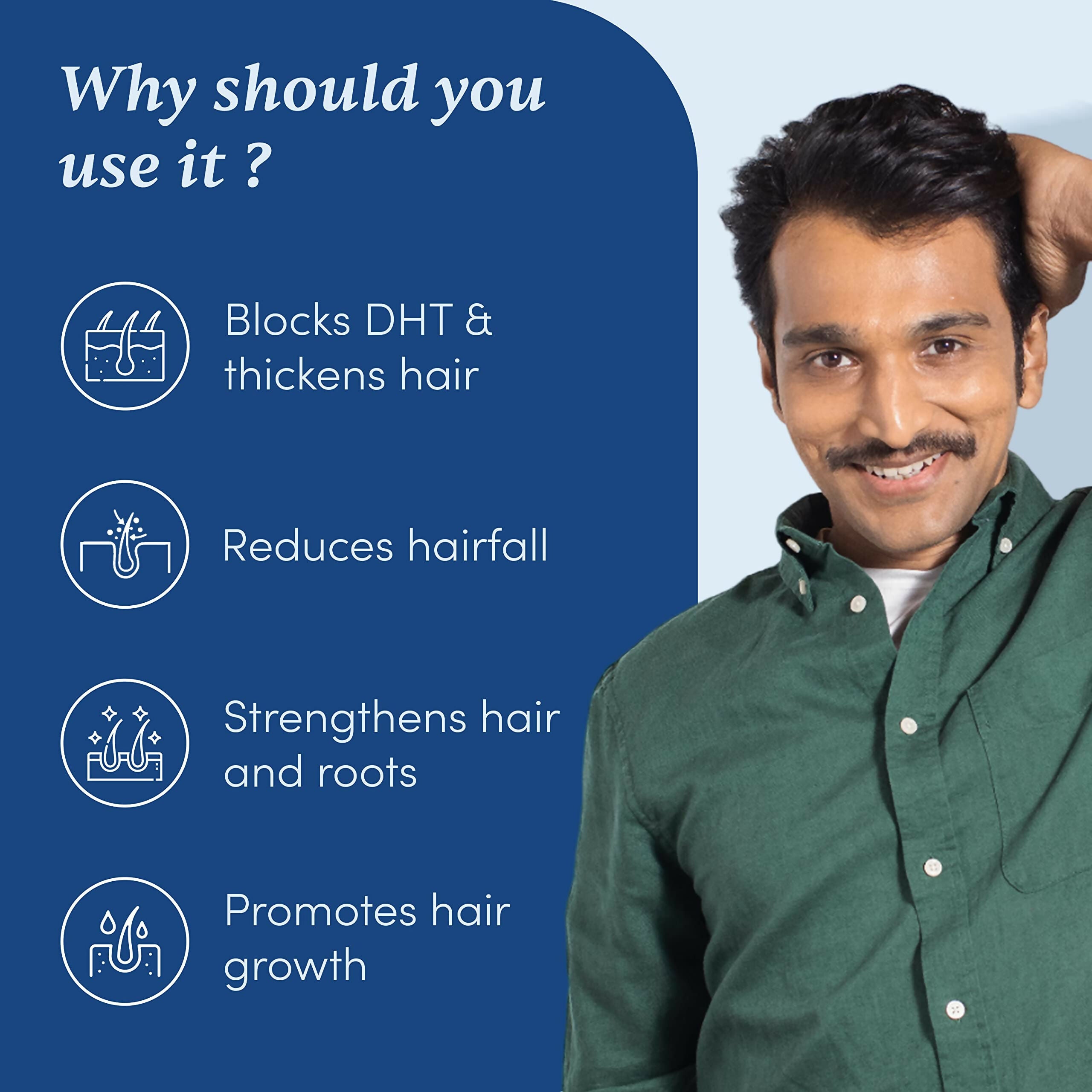 Man Matters Hair Growth Combo - Biotin Hair Gummies & Advanced Hair Serum - Distacart