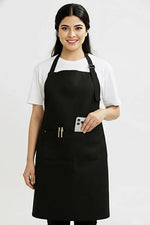 Thumbnail for Horseyaart Professional Waterproof Apron For Kitchen/Chef-Black - Dista