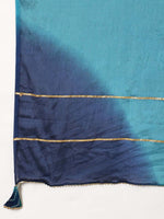 Thumbnail for Sangria Bandhani Print & Embroidered Kurta Palazzo & Dupatta Set