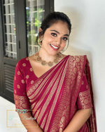 Thumbnail for Preksha Creation Banarasi Soft Silk Women Grey Saree - Distacart