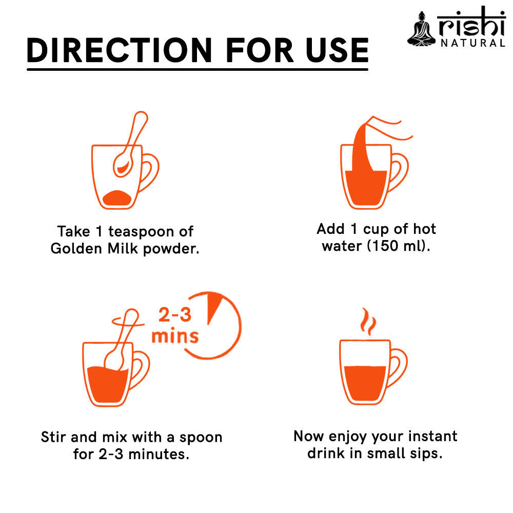 Copy of GOLDEN MILK POWDER DIRECTION FOR USE