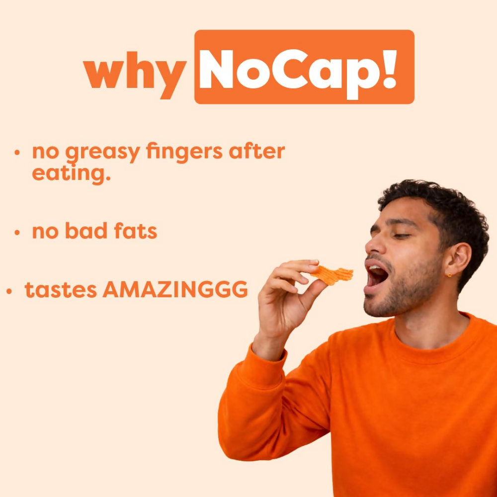 Nocap foods Guilt Free Healthy Chips - Beetroot Cream & Onion,Millet Jalapeno - Dista