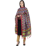 Thumbnail for A R Silk Tussar Multi Print Fancy Dupatta Color Multi color Dupatta or Chunni
