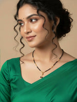 Thumbnail for NVR Women Black Gold Plated Mangalsutra - Distacart