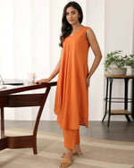Thumbnail for Aayaa Designer Pure Cotton 2 Piece Set Kurti & Set - Distacart
