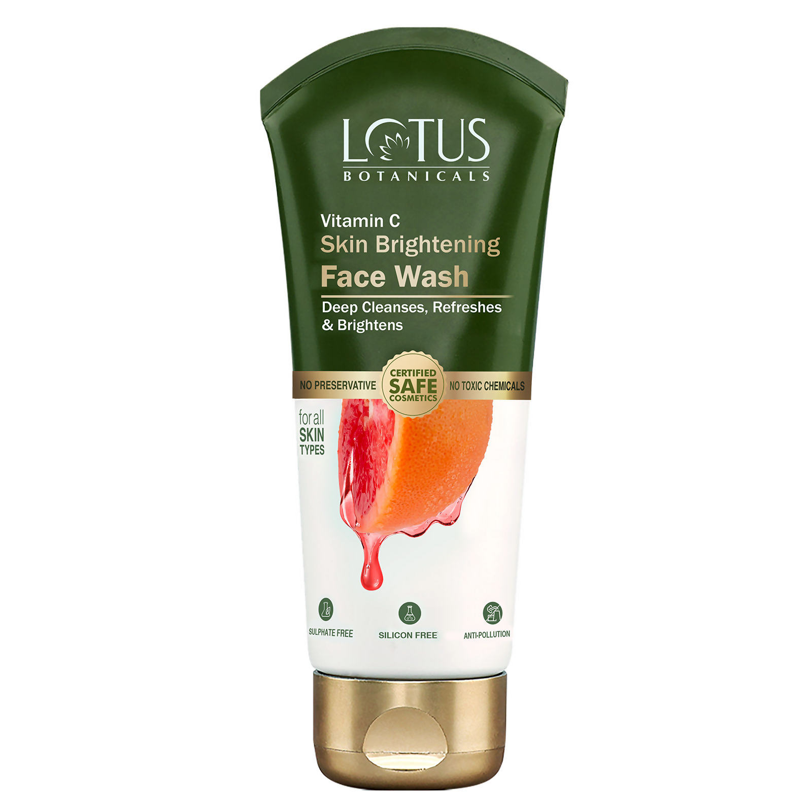 Lotus Botanicals Vitamin C Skin Brightening Face Wash - Distacart