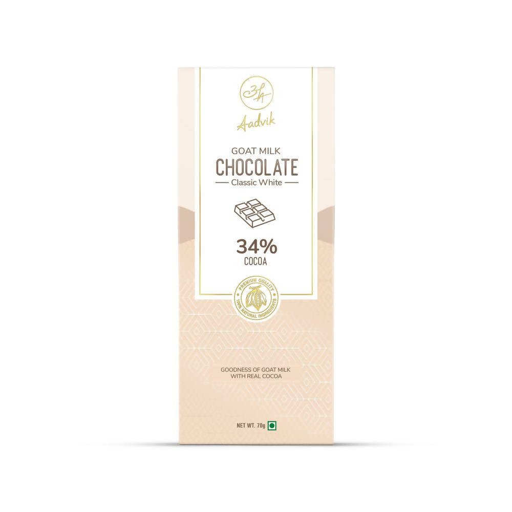 Aadvik Goat Milk Chocolate - Classic White - Distacart