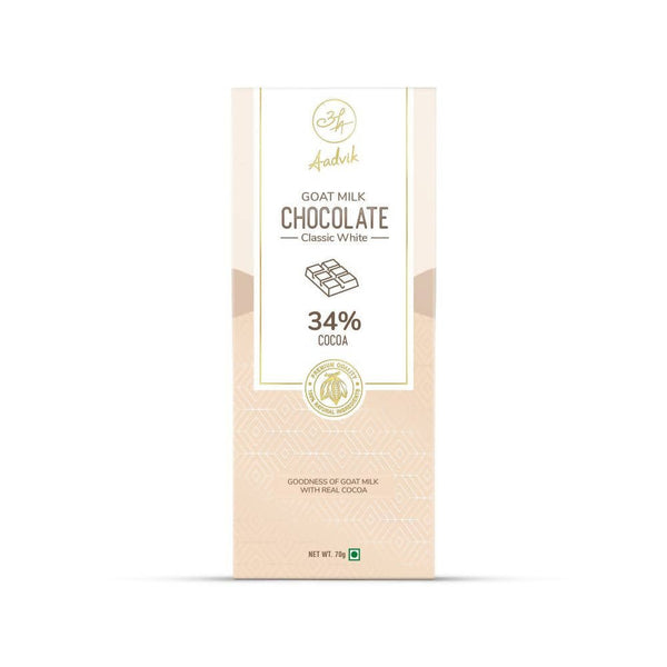 Aadvik Goat Milk Chocolate - Classic White - Distacart