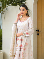 Thumbnail for Functional Designer Off white Jam Silk Anarkali suit with Dupatta-Anbazaar - Distacart