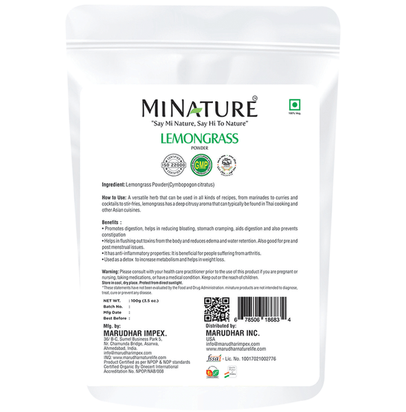 Minature Lemongrass Organic Powder