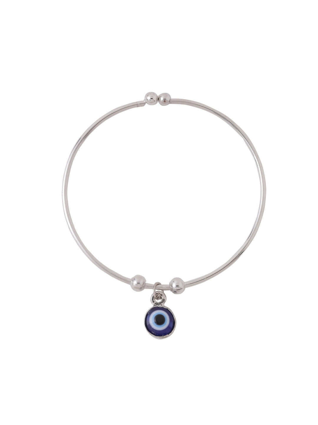 NVR Women Silver Evil Eye Adjustable Bracelet - Distacart