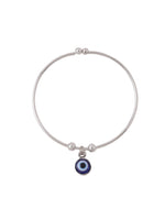 Thumbnail for NVR Women Silver Evil Eye Adjustable Bracelet - Distacart