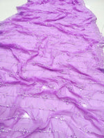 Thumbnail for Jyoti Fashion Beautiful Lavender Sequence with Thread Embroidery work Faux Georgette Lehenga Choli with Dupatta - Distacart