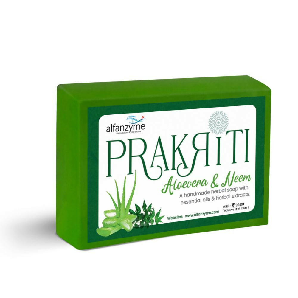 Prakriti Herbal Soap Aloevera and Neem - Distacart
