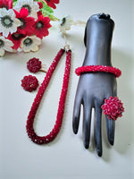Thumbnail for Inhanns Rangshine 4-In-1 Crystal Glam Set - Handmade - Maroon - Distacart