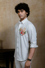 Thumbnail for 4Way White Chitra Srinivasa Shirt By Hilo Design