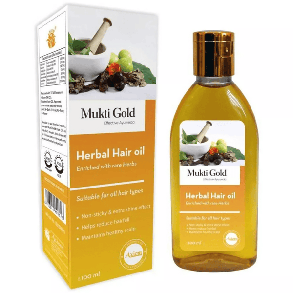 Axiom Mukti Gold Herbal Hair Oil - Distacart