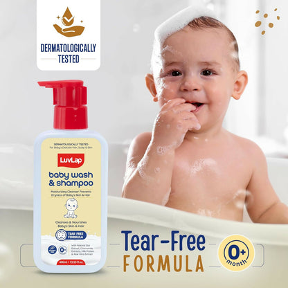 LuvLap Baby Wash & Shampoo + Baby Lotion Combo Set - Distacart