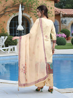 Thumbnail for Joban Fashion Off White Position Digital Print With Position Foil Kurta Set