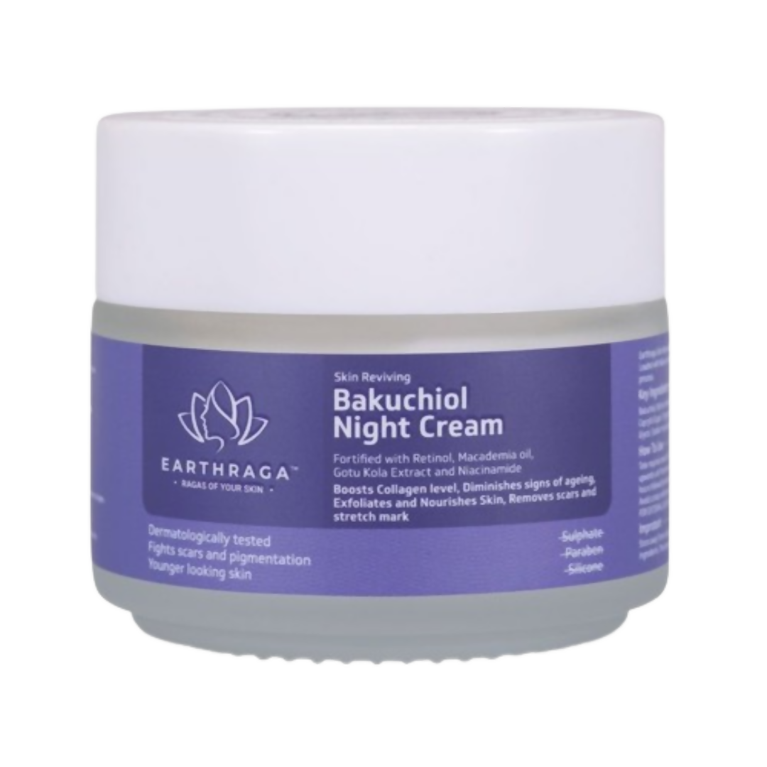 Earthraga Skin Reviving Bakuchiol Night Cream - Distacart