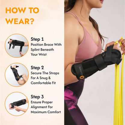 Orth-rem Adjustable Wrist & Forearm Brace with Removable Splint - Distacart