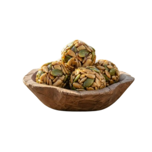 Sreshta Farms Healthy Seed Laddu – Muskmelon, Sunflower & Watermelon Blend