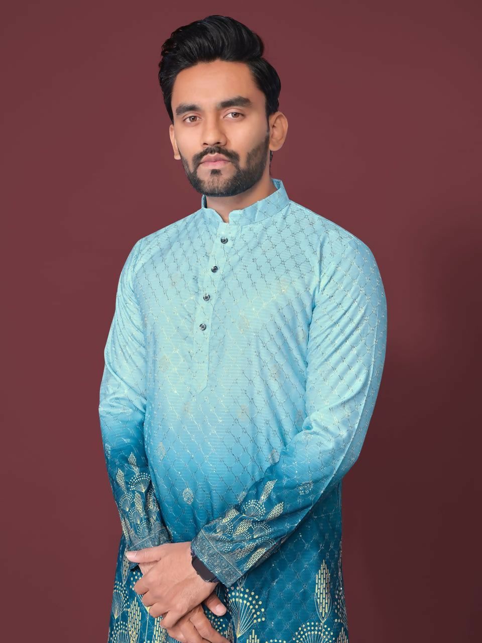 Anaita Blue Multicolour Kurta - Distacart