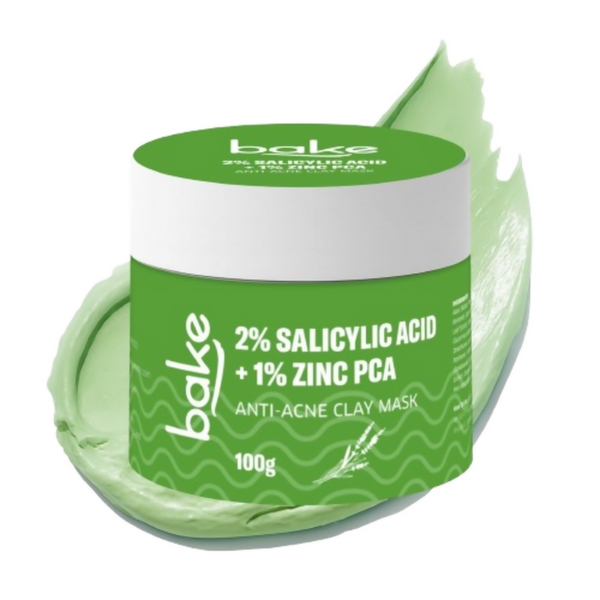Bake 2% Salicylic Acid + Zinc PCA Anti-Acne Clay Mask - Distacart