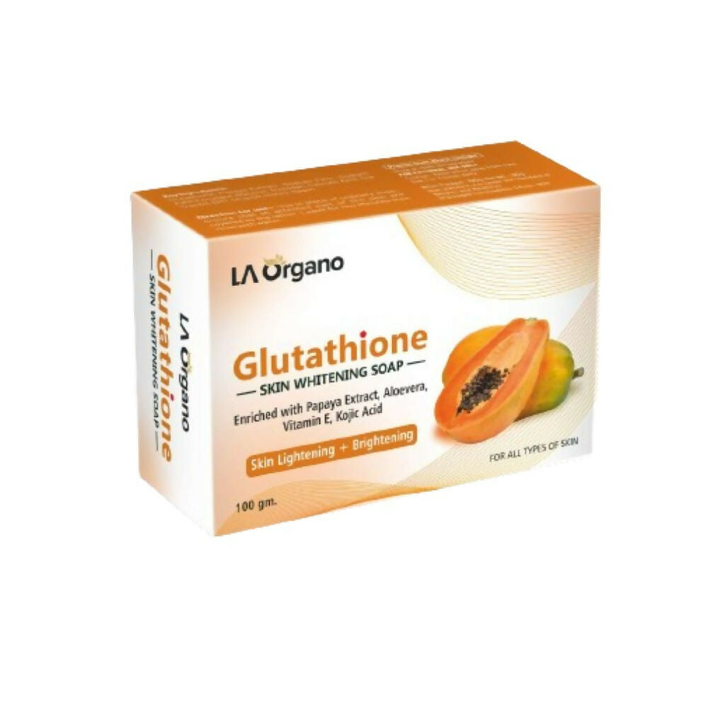 LA Organo Glutathione Papaya Skin Whitening Soap - Distacart