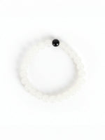 Thumbnail for NVR Unisex White & Black Crystal Beaded Bracelet - Distacart