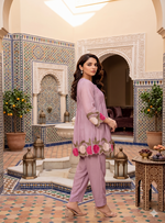Thumbnail for Teeya Creation Women's Peach Embroidered Kurti Set - Dista