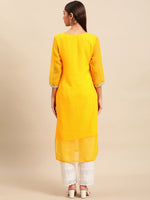 Thumbnail for Sangria Women Ethnic Motifs Printed Mirror Work Indie Prints Kurta - Distacart