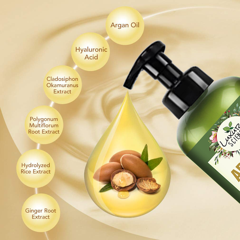 Luxura Sciences Moroccan Argan Oil Shampoo - Distacart