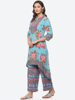 Thumbnail for Biba Women Floral Printed Kurta with Palazzos - Distacart