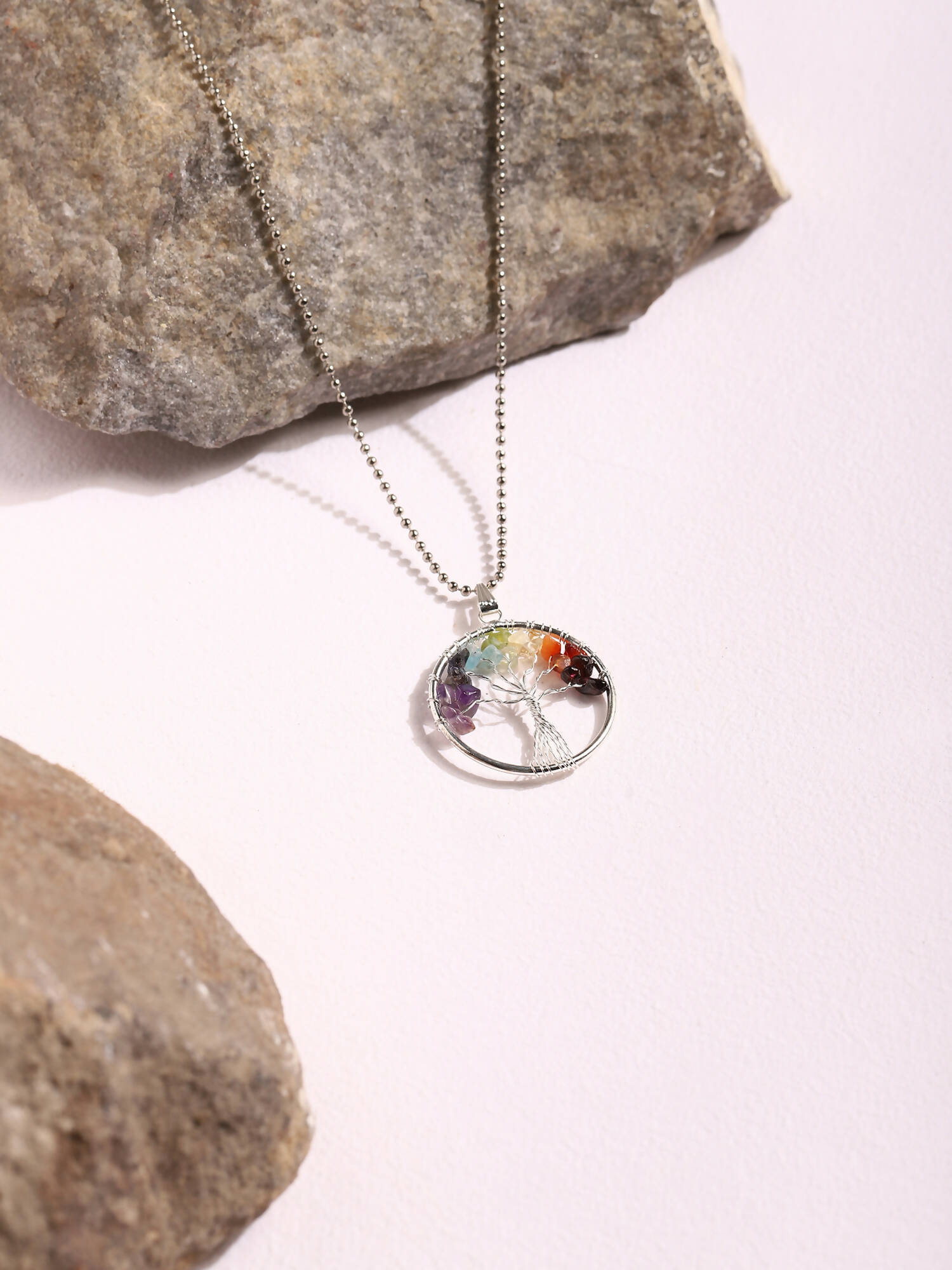 Women's Silver-Toned Blue Silver-Plated Handcrafted Chain - Ruby Raang - Distacart