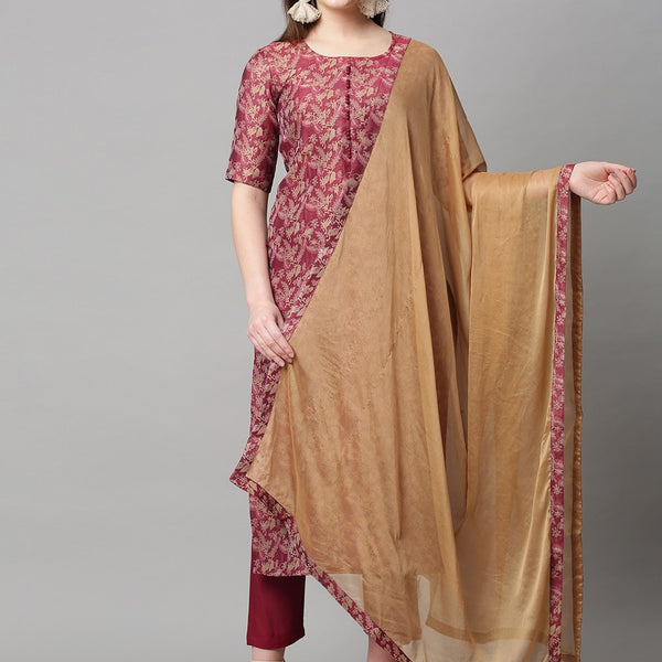 Kalini Kurta with Trousers & With Dupatta - Distacart