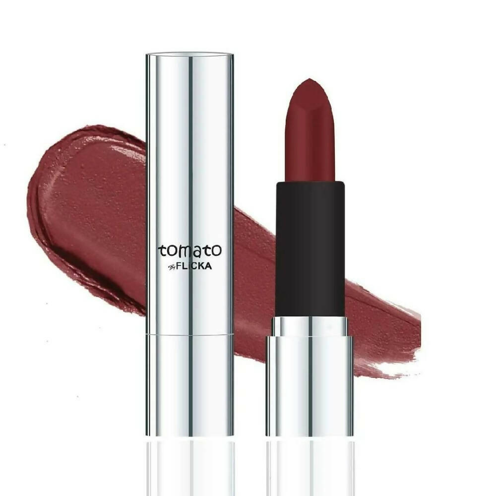 Flicka Tomato Maroon Matte Finish Lipstick Shade 14 - Distacart