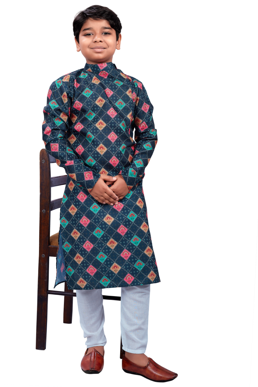 DEIANA'S Casual Designer Kurta Pyjama Set For Boys And kids (Multicolor) - Distacart