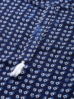 Thumbnail for HERE&NOW Women Navy Blue & White Bandhani Print Straight Kurta - Distacart