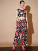Myshka Women Black Printed Co-Ords - Distacart