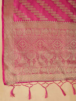 Thumbnail for Sangria Ethnic Motifs Woven Design Organza Saree - Distacart