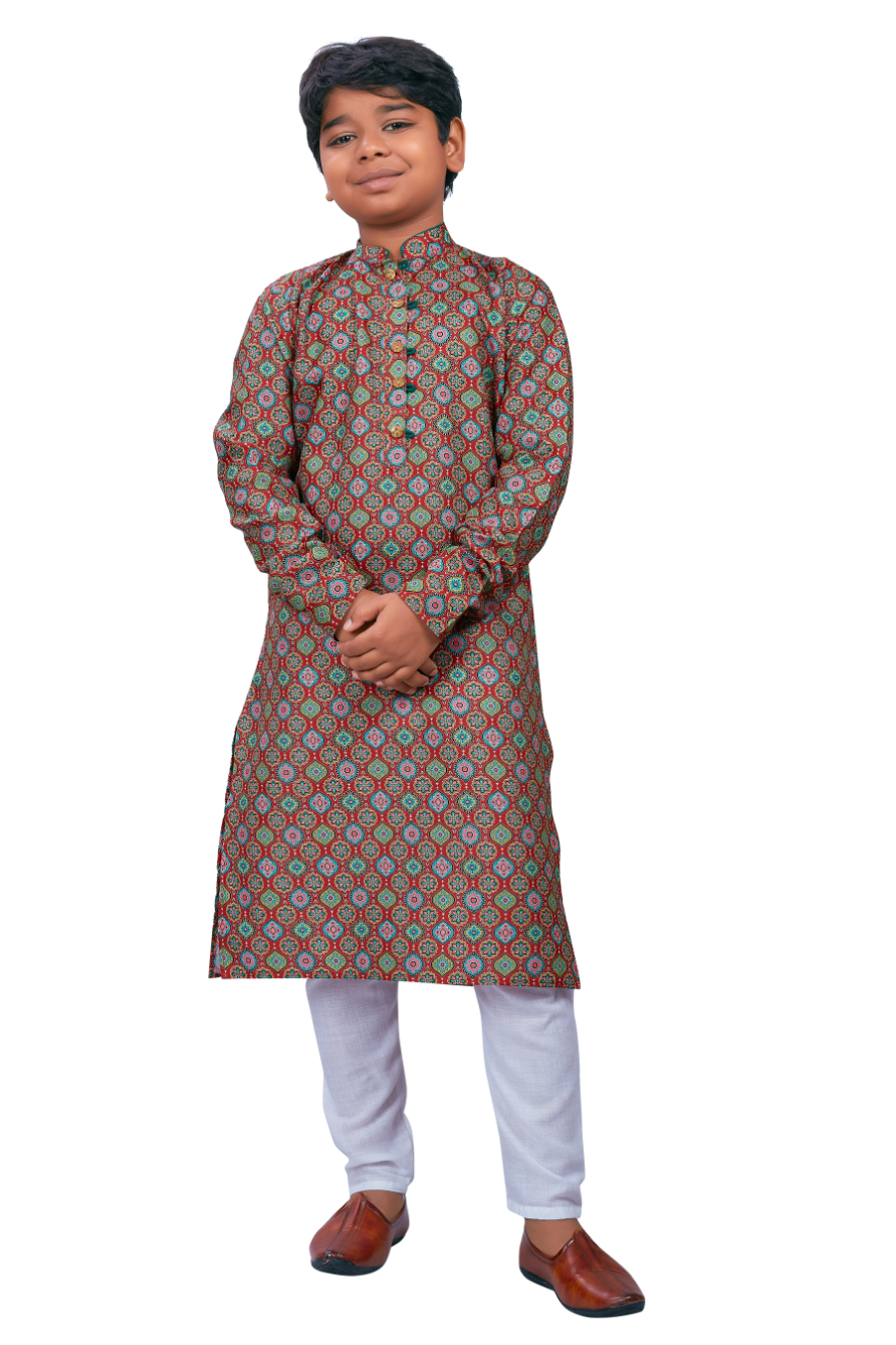 DEIANA'S Casual Designer Kurta Pyjama Set For Boys And kids (Multicolor) - Distacart